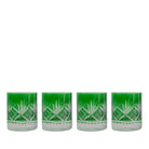 Emerald Green Cut Glass Tumbler (Set of 4) - LUXE AND BEAU