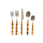Bamboo 5pce Cutlery Set - LUXE AND BEAU