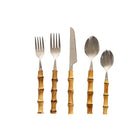 Bamboo 5pce Cutlery Set