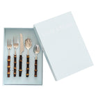 Buy Luxe Cushions & Linens - Burnt Bamboo 5pce Cutlery Set - By Luxe & Beau Designs 