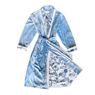 Versailles Reversible Velvet Robe Blue - LUXE AND BEAU