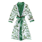 Versaille Reversible Velvet Robe Green - LUXE AND BEAU