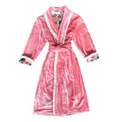 Chateau Rose Reversible Velvet Robe Pink - LUXE AND BEAU