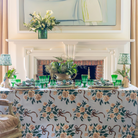 Chateau Rose Blue Napkin Set (Set of 4) - LUXE AND BEAU