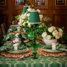 Emerald Green Cut Glass Goblet (Set of 4) - LUXE AND BEAU