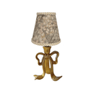 Olive Tapestry Lamp Shade & Beau Base - Table Lamp - LUXE AND BEAU