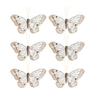 Buy Luxe Cushions & Linens - White and Gold Butterflies (Set of 6) - By Luxe & Beau Designs 