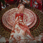 Rouge Fruit Toile Napkins (Set of 4) - LUXE AND BEAU
