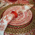 Rouge Fruit Toile Napkins (Set of 4) - LUXE AND BEAU