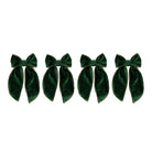 Small Green Velvet Bow (Set of 4) - LUXE AND BEAU