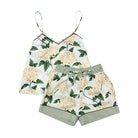 Cream Hydrangea Cami Pyjama Set - LUXE AND BEAU