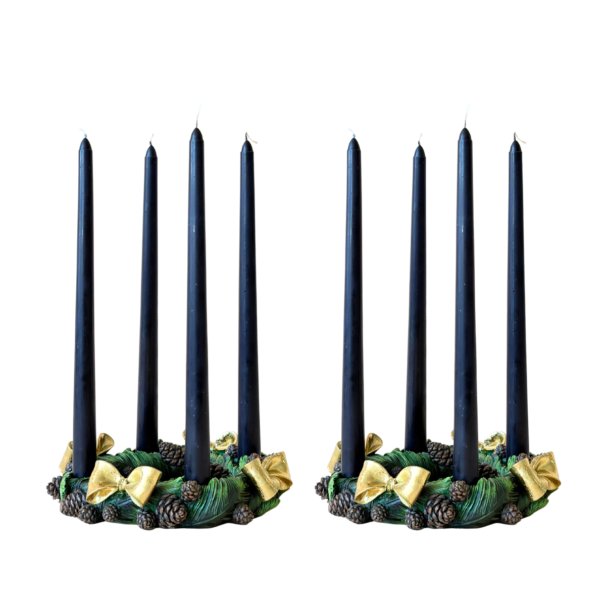 Pinecone Candle Ring (Set of 2) - LUXE AND BEAU