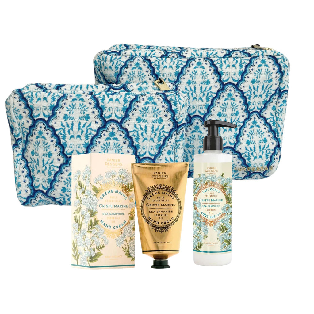 Buy Luxe Cushions & Linens - Blue Mothers Day Gift Pack (Valued $143) - By Luxe & Beau Designs 