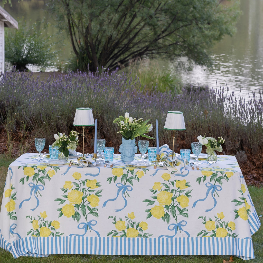 Buy Luxe Cushions & Linens - Bows and Roses Table Cloth - By Luxe & Beau Designs 