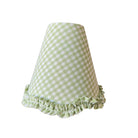 Apple Gingham Scallop Ruffle Lamp Shade - LUXE AND BEAU