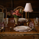 Blush Gingham Scallop Ruffle Lamp Shade - LUXE AND BEAU