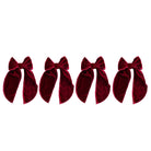 Small Rouge Velvet Bow (Set of 4) - LUXE AND BEAU