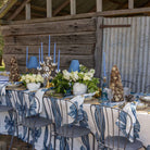Ocean Blue Bow Table Cloth - LUXE AND BEAU