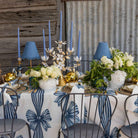 Ocean Blue Bow Table Cloth - LUXE AND BEAU