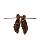 Small Mocha Velvet Bow (Set of 4) - LUXE AND BEAU