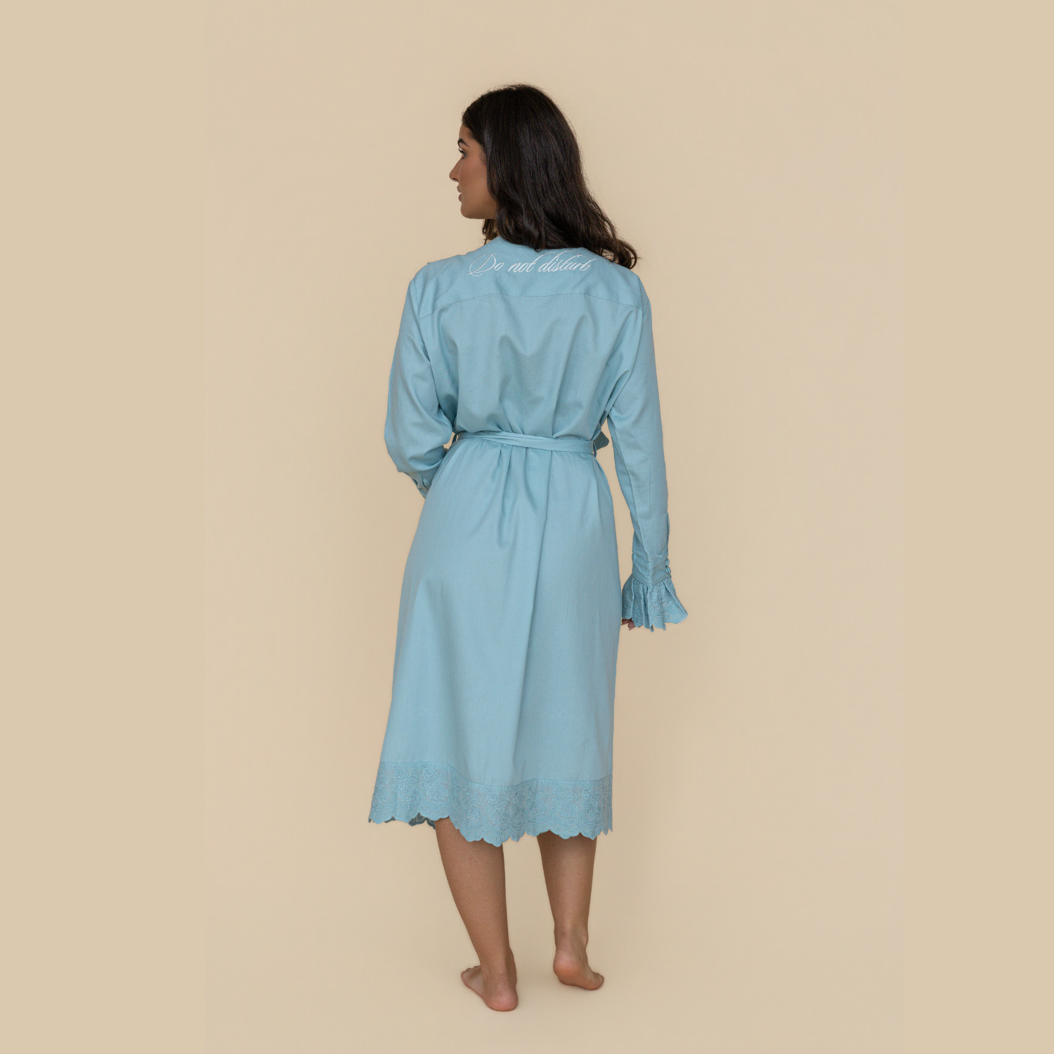 Blue Heirloom Lace Robe - LUXE AND BEAU
