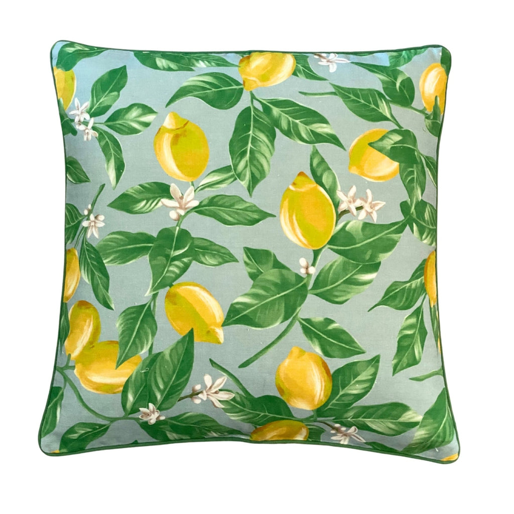 Buy Luxe Cushions & Linens - Lemon Linen Cushion Cover 50 x 50 - By Luxe & Beau Designs 