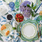 Buy Luxe Cushions & Linens - Green Bon Appétit Dinner Plate - By Luxe & Beau Designs 