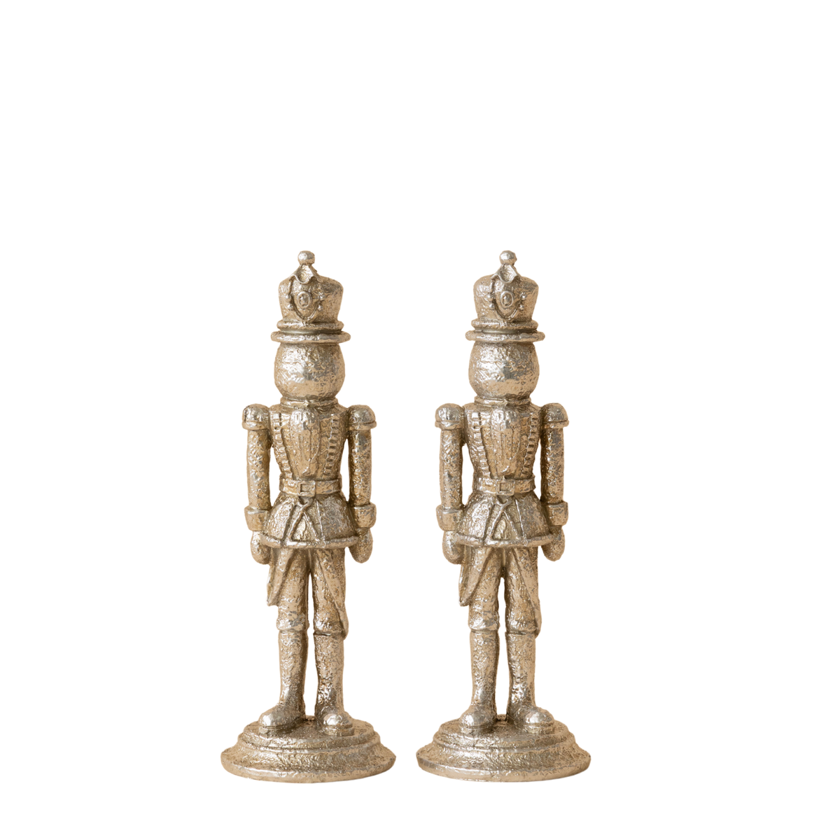 Pair of silver leaf nutcrackers