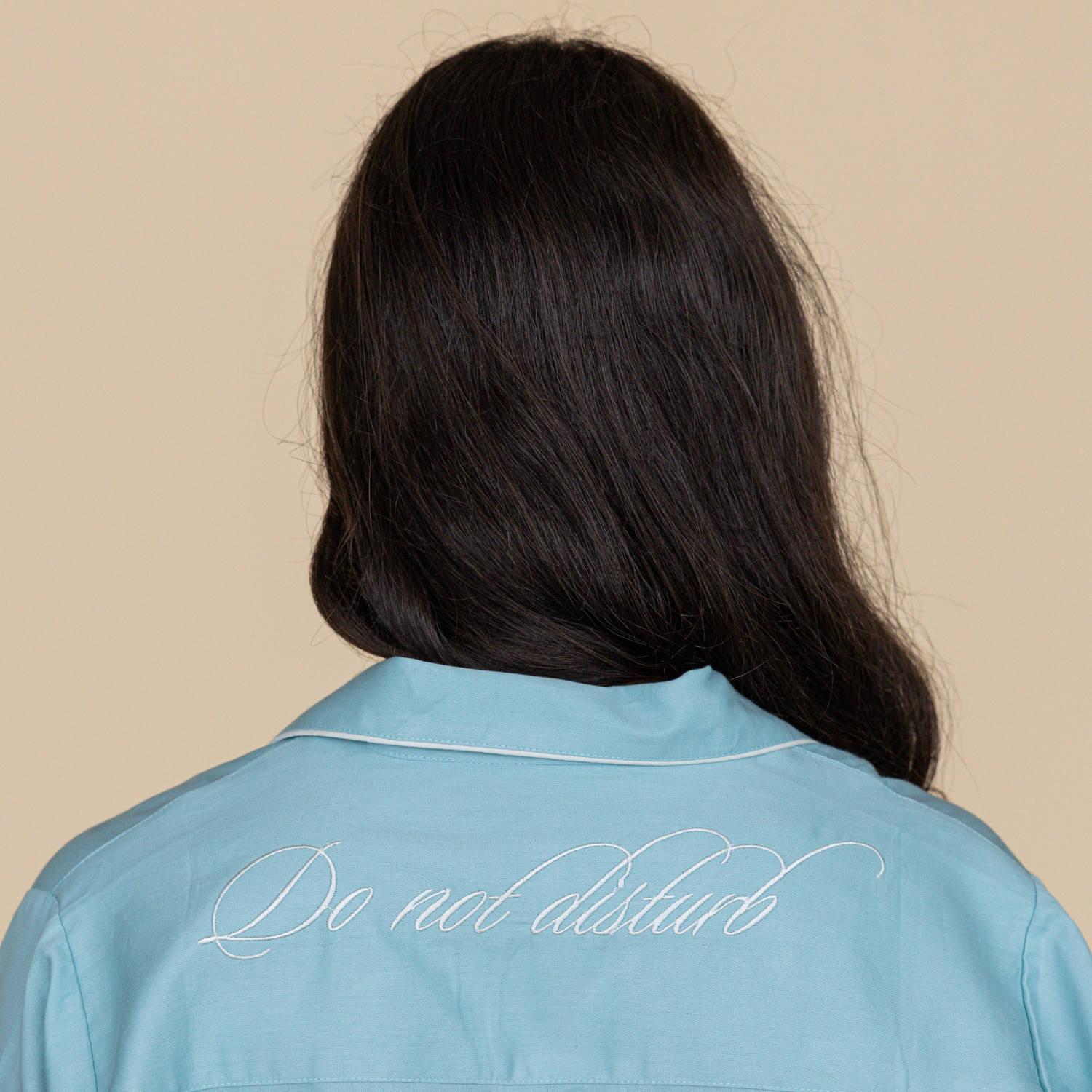 Blue Heirloom Lace Long Sleeve Pyjama Set - LUXE AND BEAU