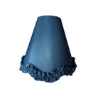Deep Blue Scallop Ruffle Lamp Shade - LUXE AND BEAU