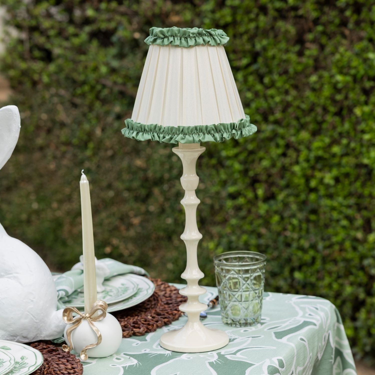 Egg & Bow Candle Holders (Set Of 2) - LUXE AND BEAU