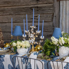 Gold and White Flower Candelabra - LUXE AND BEAU