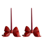 Red Bow Candle Holder (Set of 2)