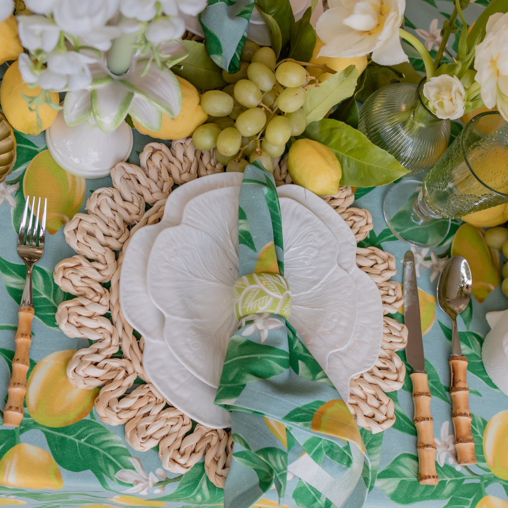 Buy Luxe Cushions & Linens - Lemon Napkins (Set Of 4) - By Luxe & Beau Designs 