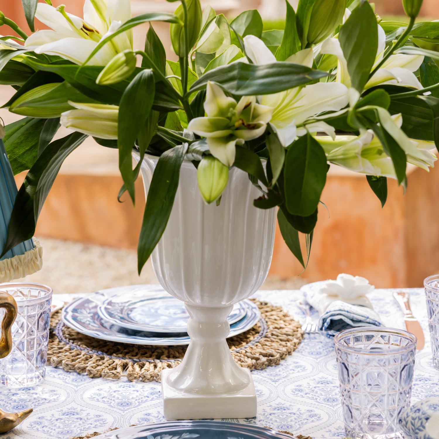 Large Fiore Urn - LUXE AND BEAU