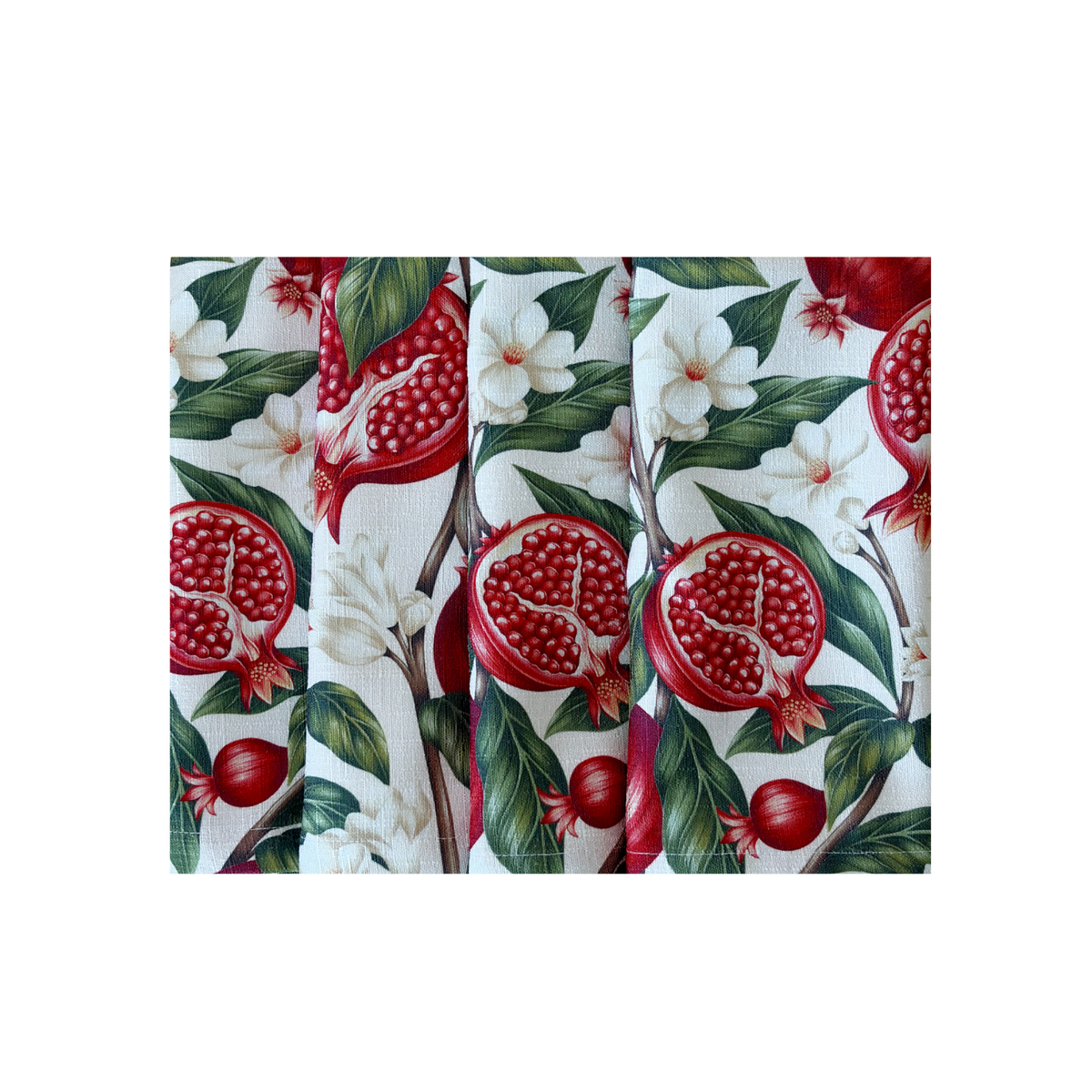 Set of four Pomegranate napkins
