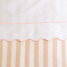 Buy Luxe Cushions & Linens - Signature Scallop Pink Flat Sheet and Pillow Case Sets - By Luxe & Beau Designs 