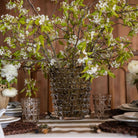 Brown Geometric Glass Tumblers (Set of 4) - LUXE AND BEAU