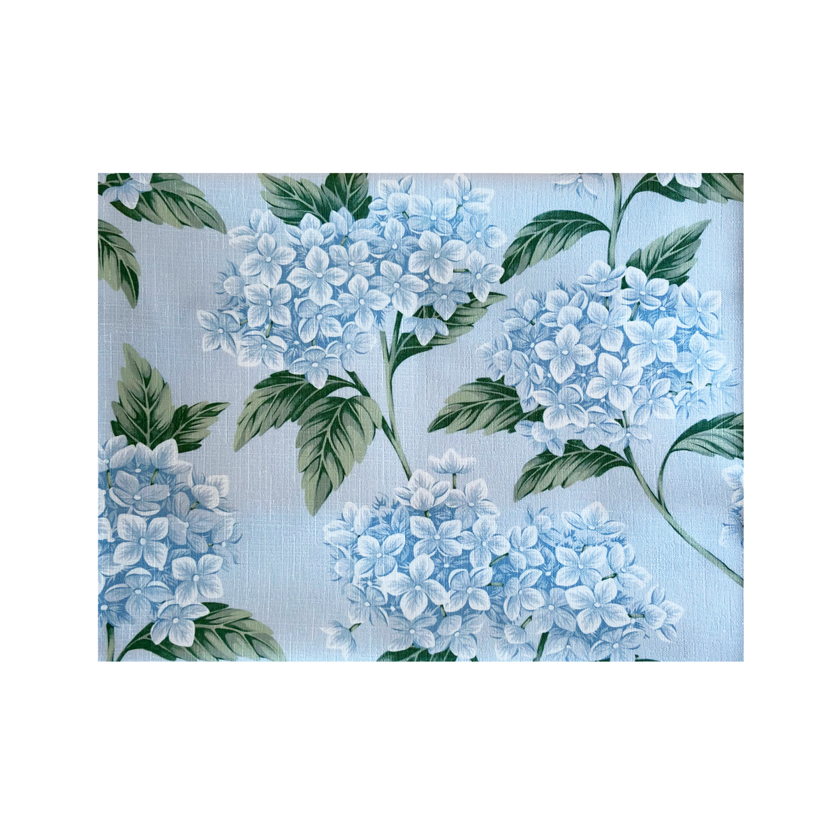 Blue Hydrangea table cloth fabric