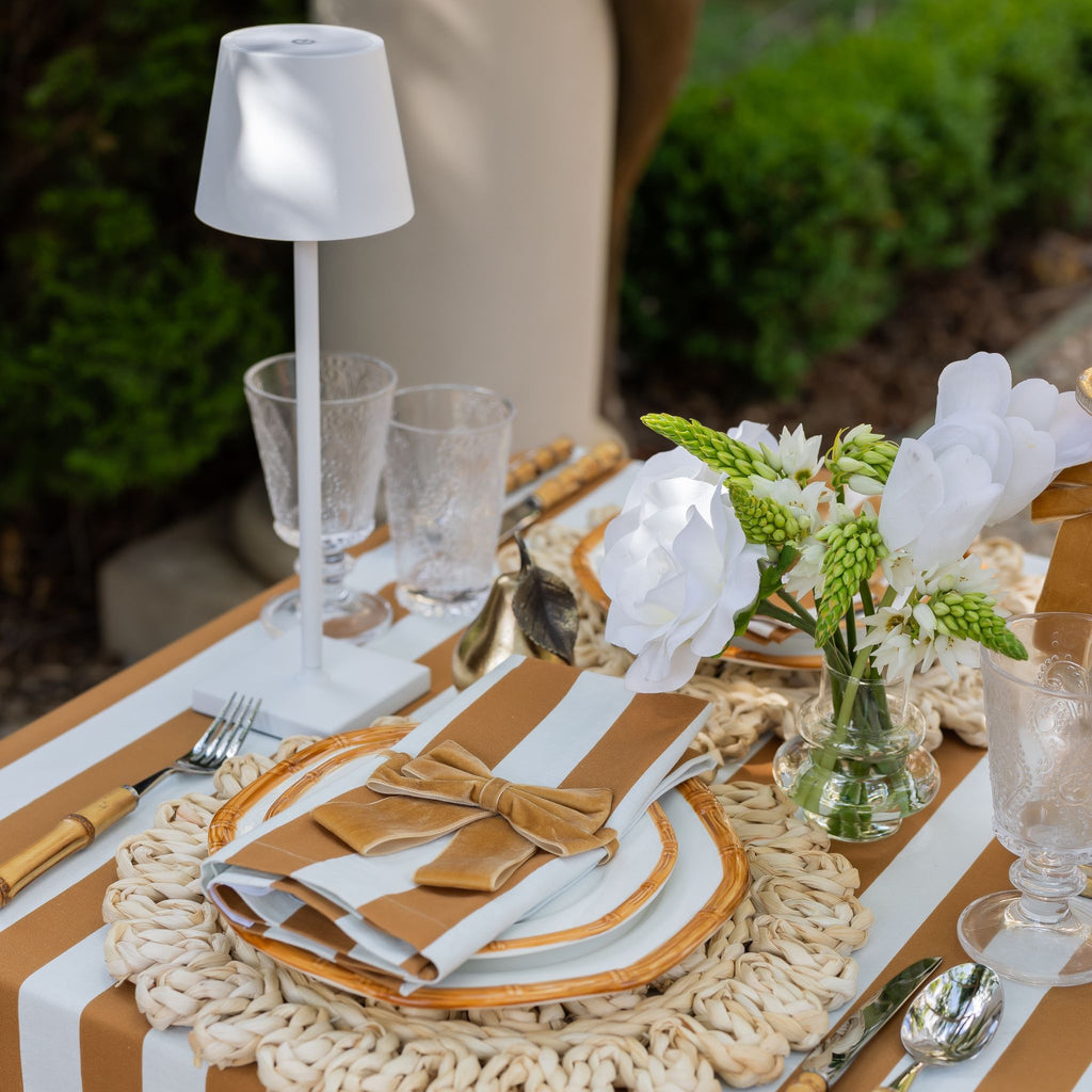 Buy Luxe Cushions & Linens - Camel St Tropez Table Cloth - By Luxe & Beau Designs 