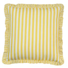 Buy Luxe Cushions & Linens - Yellow Ruffle Stripe Linen Cushion Cover 65 x 65 - By Luxe & Beau Designs 