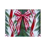 Spruce and Red Bow Table Cloth