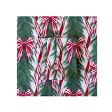 Spruce and Red Bow Napkins (Set of 4)