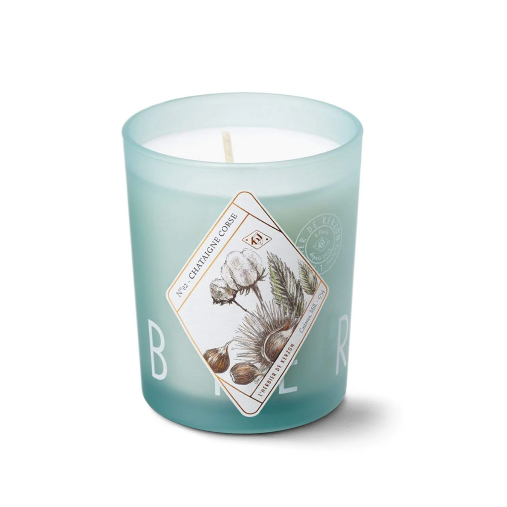 Buy Luxe Cushions & Linens - Kerzon Châtaigne Corse Candle - By Luxe & Beau Designs 