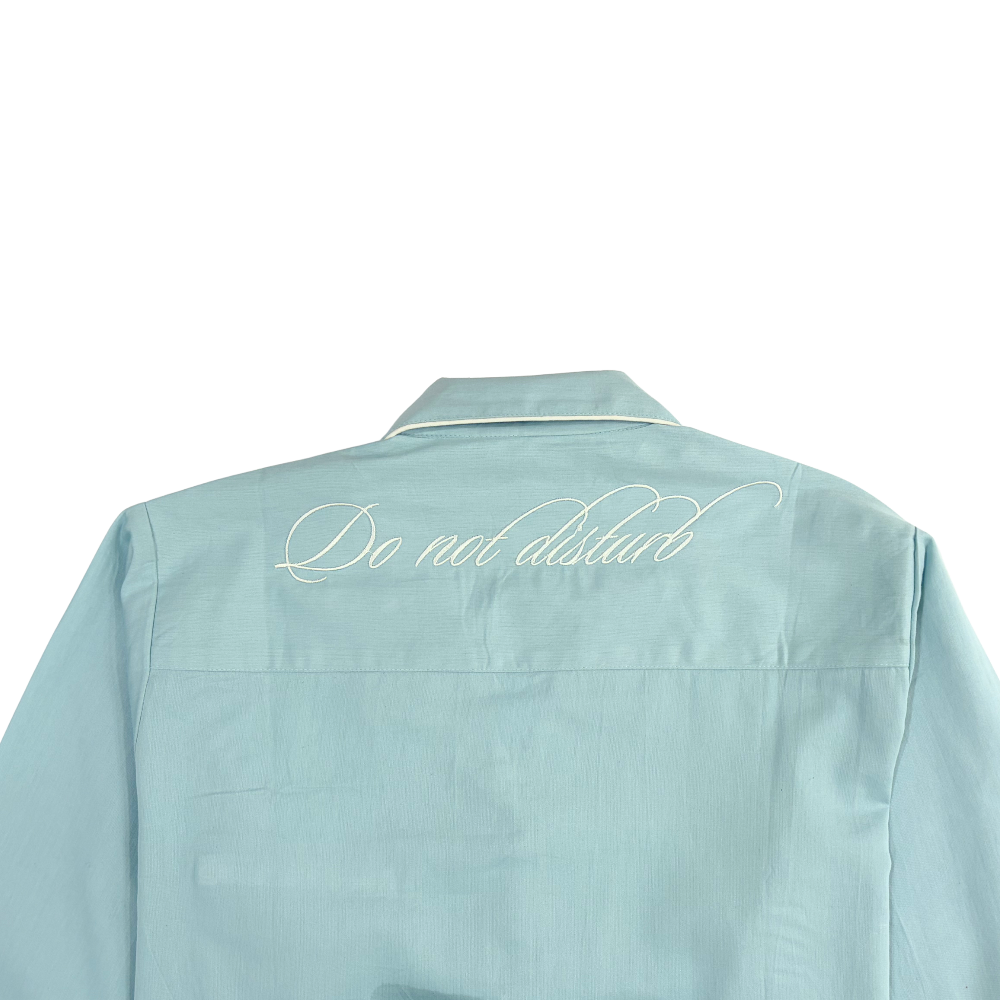 Blue Heirloom Lace Long Sleeve Pyjama Set - LUXE AND BEAU