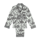 Black Toile Long Sleeve Pyjama Set - LUXE AND BEAU