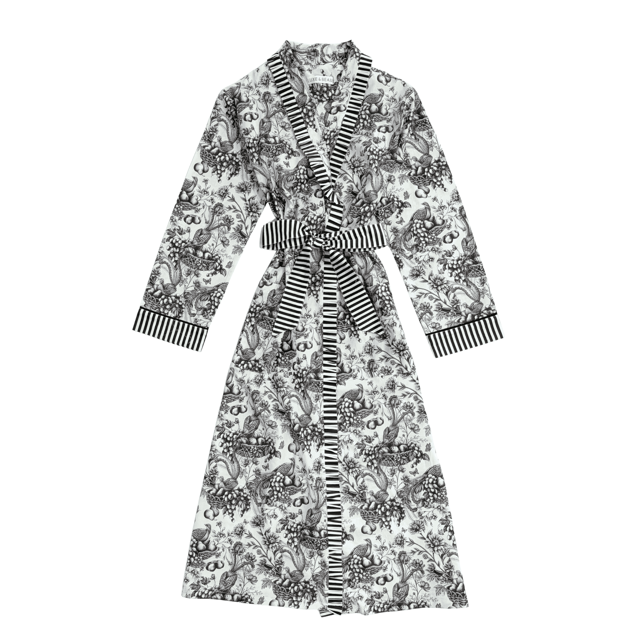 Black Toile Robe - LUXE AND BEAU