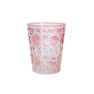 Buy Luxe Cushions & Linens - Pink Geometric Glass Tumblers (Set of 6) - By Luxe & Beau Designs 