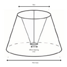 Cream Hydrangea Scallop Lamp Shade - LUXE AND BEAU