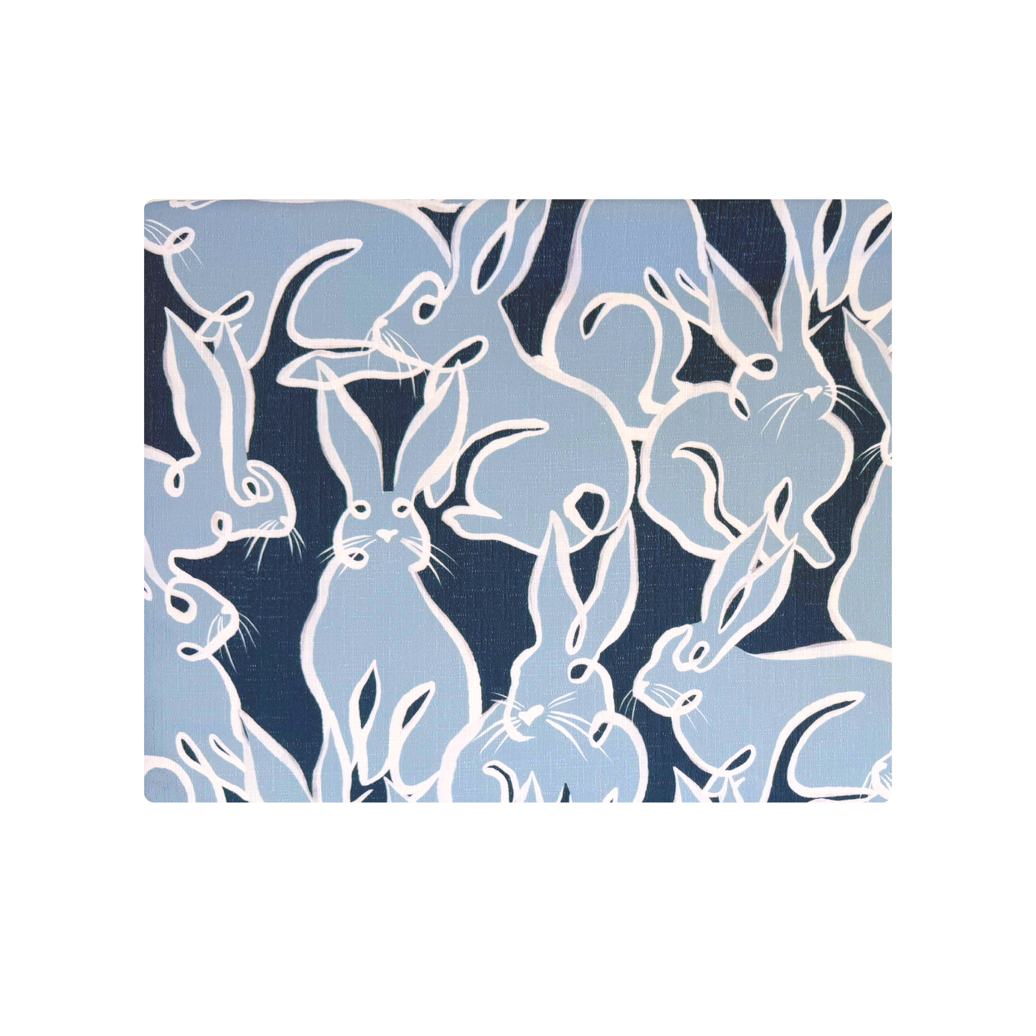 Bunnies at Brunch Blue Table Cloth - LUXE AND BEAU